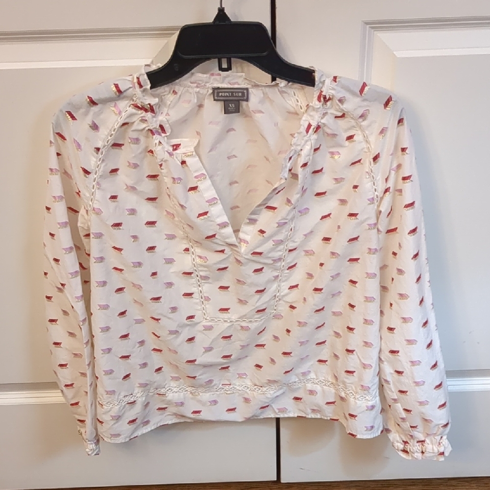 Point Sir White Arrow Pattern Shirt